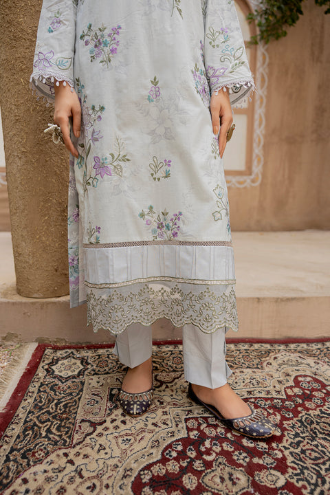 D-2296 | 3 Pcs Embroidered Lawn Collection