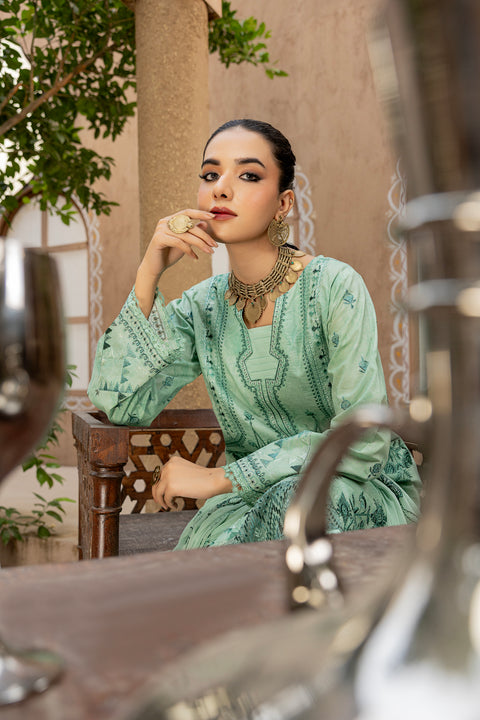 D-2297 | 3 Pcs Embroidered Lawn Collection