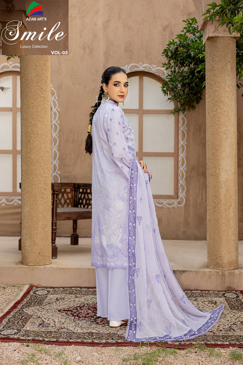 D-2299 | 3 Pcs Embroidered Lawn Collection