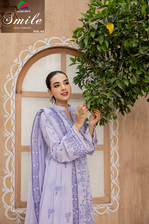 D-2299 | 3 Pcs Embroidered Lawn Collection