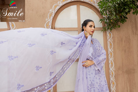 D-2299 | 3 Pcs Embroidered Lawn Collection
