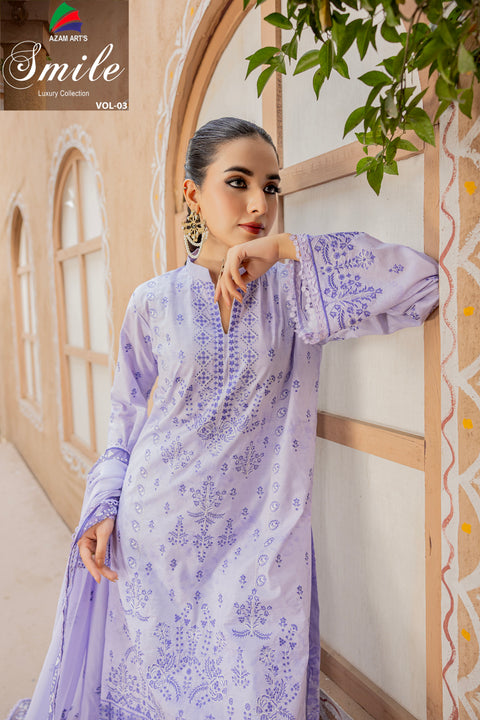 D-2299 | 3 Pcs Embroidered Lawn Collection