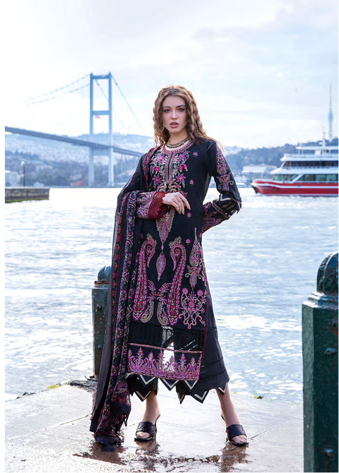 EA-512 3-PCS Luxury Embroidered Lawn