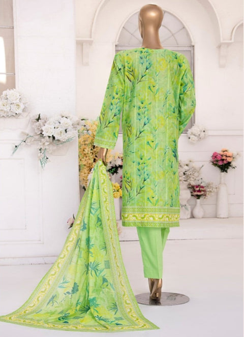 D-02 3-PCS Printed Lawn.