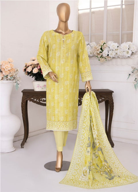 D-01 3-PCS Printed Lawn.