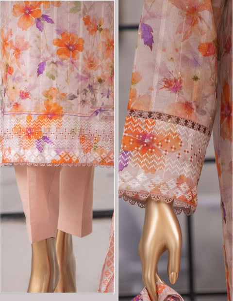 D-03 3-PCS Printed Lawn.