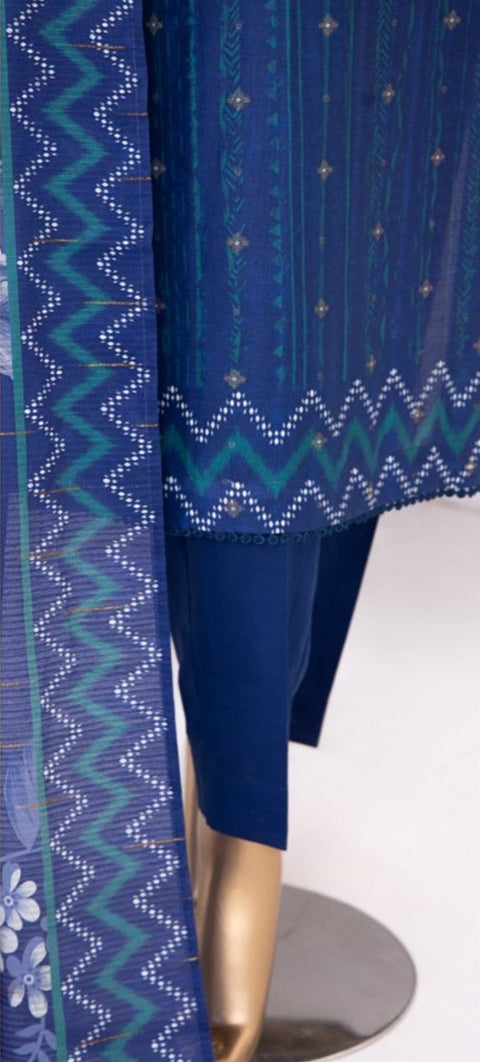 D-07 3-PCS Printed Lawn.