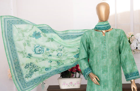 D-04 3-PCS Printed Lawn.