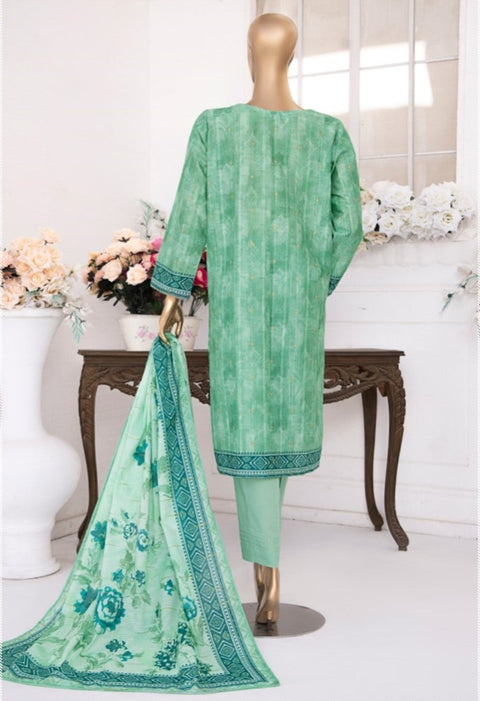 D-04 3-PCS Printed Lawn.