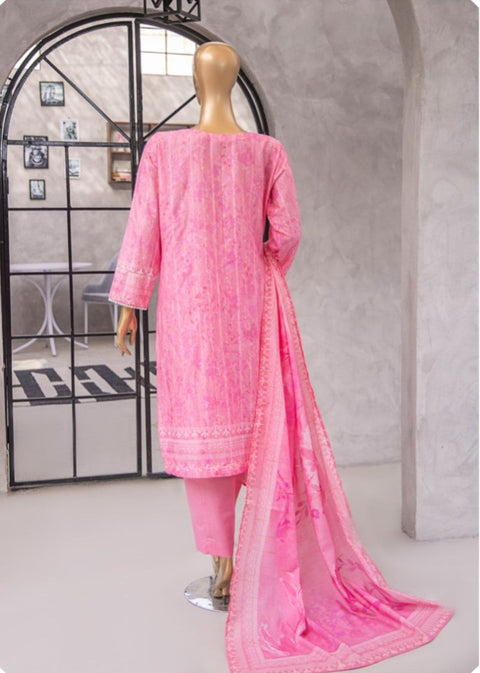 D-03 3-PCS Printed Lawn.