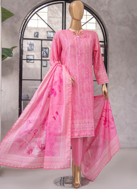 D-03 3-PCS Printed Lawn.
