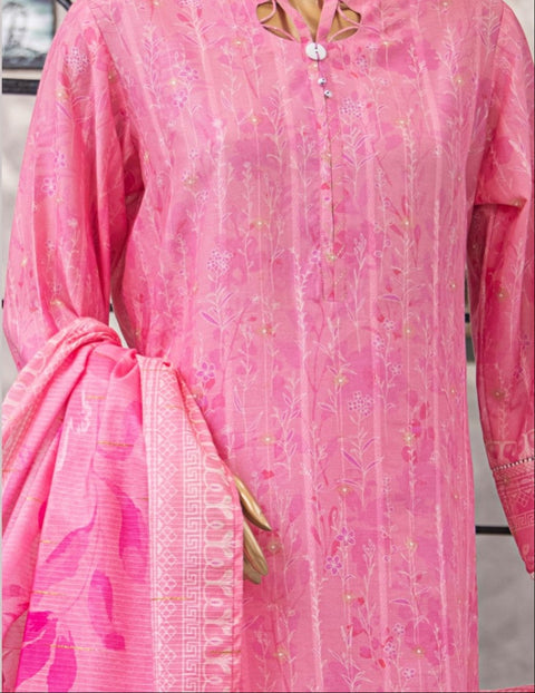 D-03 3-PCS Printed Lawn.
