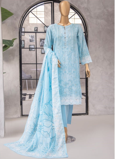 D-05 3-PCS Printed Lawn.