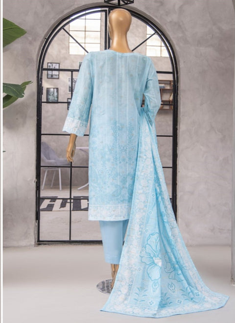 D-05 3-PCS Printed Lawn.