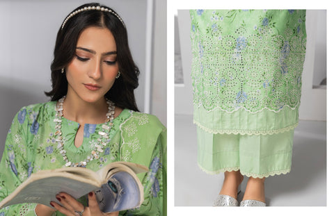 D-2131|3-Peice Embroidered Lawn Collection