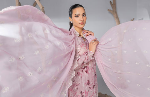 D-2137|3-Peice Embroidered Lawn Collection