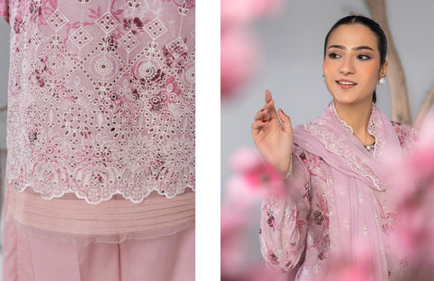 D-2137|3-Peice Embroidered Lawn Collection