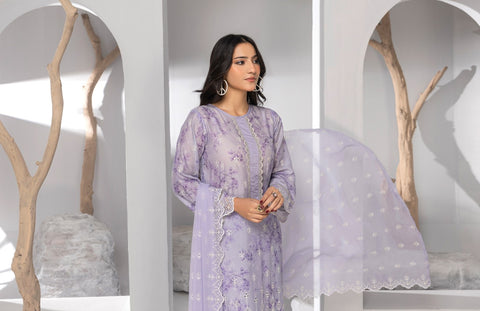 D-2130|3-Peice Lawn Embroidered Collection