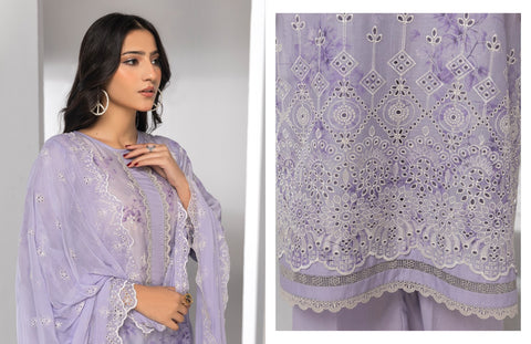 D-2130|3-Peice Lawn Embroidered Collection