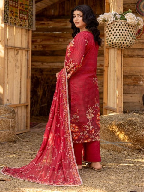 D-1730 3-Piece Embroidered Lawn