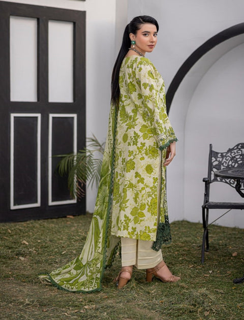 D-1880 3-PCS Embroidered Lawn Collection