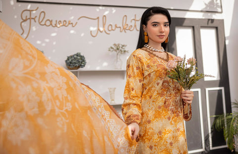 D-1875 3-PCS Embroidered Lawn Collection (Copy)