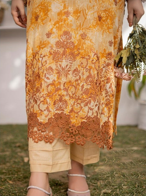 D-1875 3-PCS Embroidered Lawn Collection (Copy)