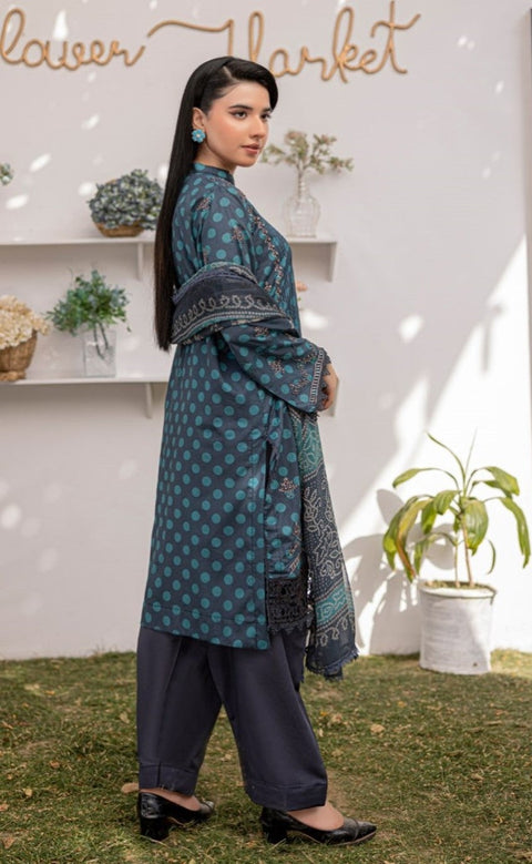 D-1873 3-PCS Embroidered Lawn Collection