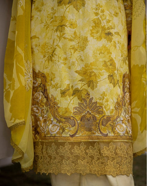D-1879 3-PCS Embroidered Lawn Collection