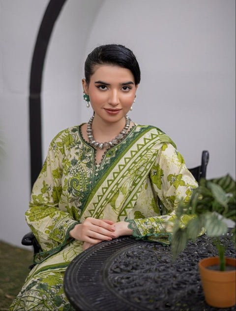 D-1880 3-PCS Embroidered Lawn Collection