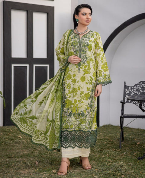 D-1880 3-PCS Embroidered Lawn Collection