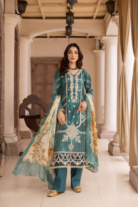 D-2153  |3-Piece Lawn Print Collection