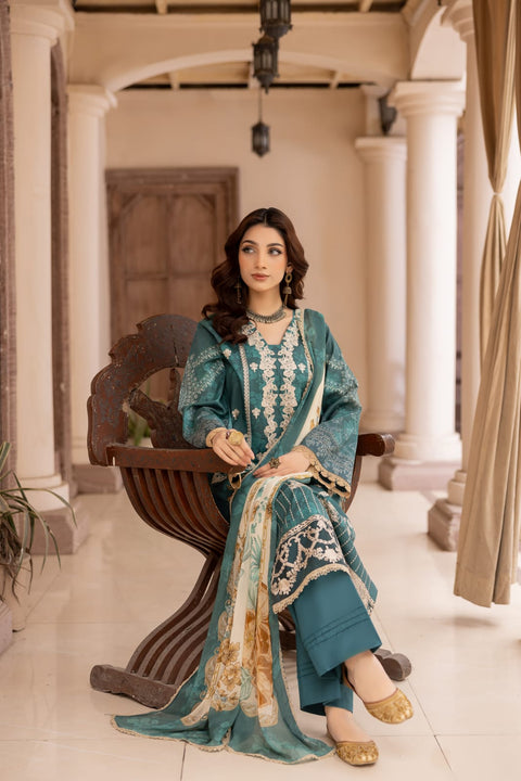 D-2153  |3-Piece Lawn Print Collection