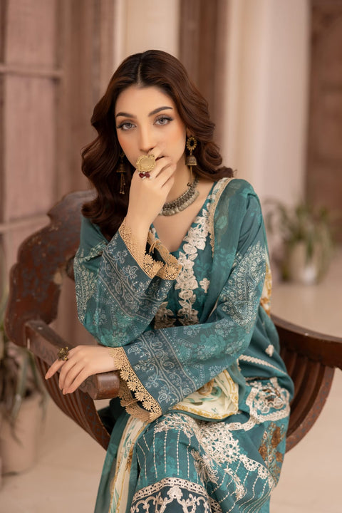 D-2153  |3-Piece Lawn Print Collection