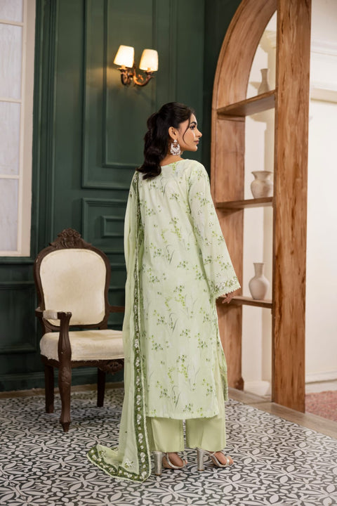 D-2237 | 3Pcs Embroidered Lawn