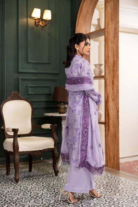 D-2236 | 3pcs embroidered Lawn