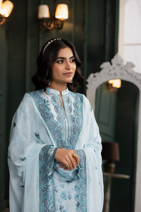 D-2235 | 3pcs Embroidered Lawn