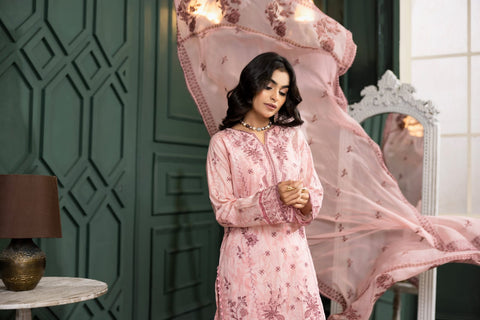D-2234 | 3Pcs Embroidered Lawn