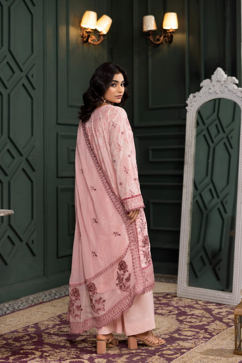 D-2234 | 3Pcs Embroidered Lawn