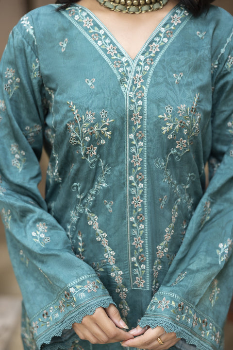 D-2461 | 3 Pcs Embriodered Viscose Collection