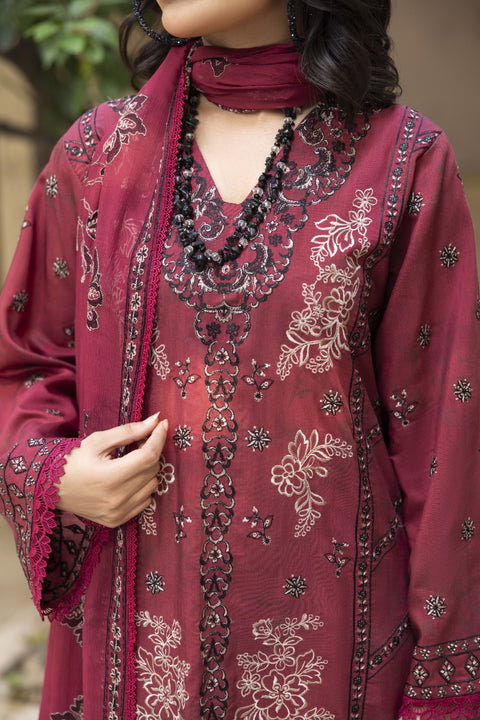 D-2462| 3 Pcs Embriodered Viscose Collection