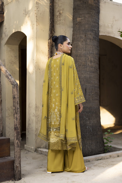 D-2467| 3 Pcs Embriodered Viscose Collection