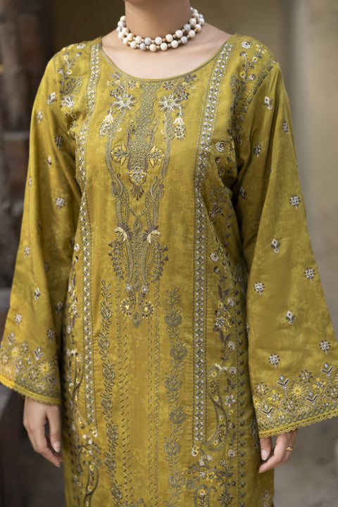 D-2467| 3 Pcs Embriodered Viscose Collection