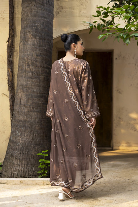 D-2465| 3 Pcs Embriodered Viscose Collection