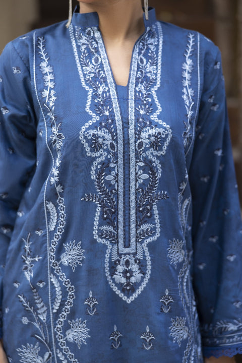D-2468| 3 Pcs Embriodered Viscose Collection